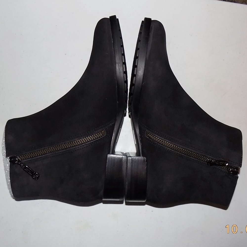 New Marc Joseph Prince street Bootie black nubuck EU37 US 6.5